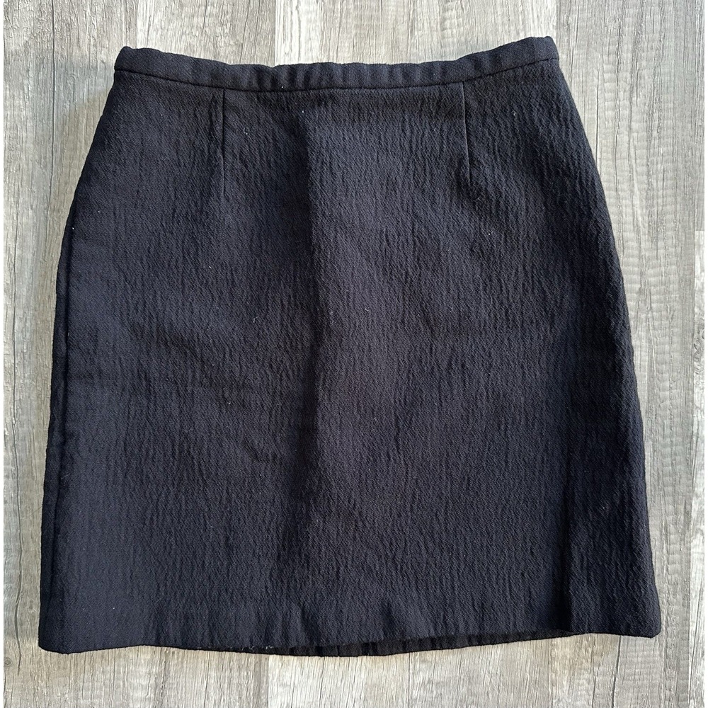 Vintage DKNY‎ Donna Karan Bergdorf Goodman Sz 6 Black Wool Pencil Skirt New York